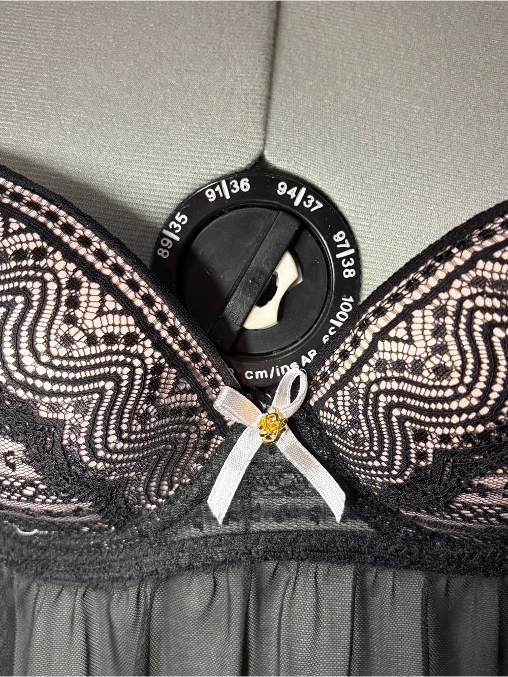 Daisy Fuentes Black Lace Babydoll – Size M - Picture 3 of 7